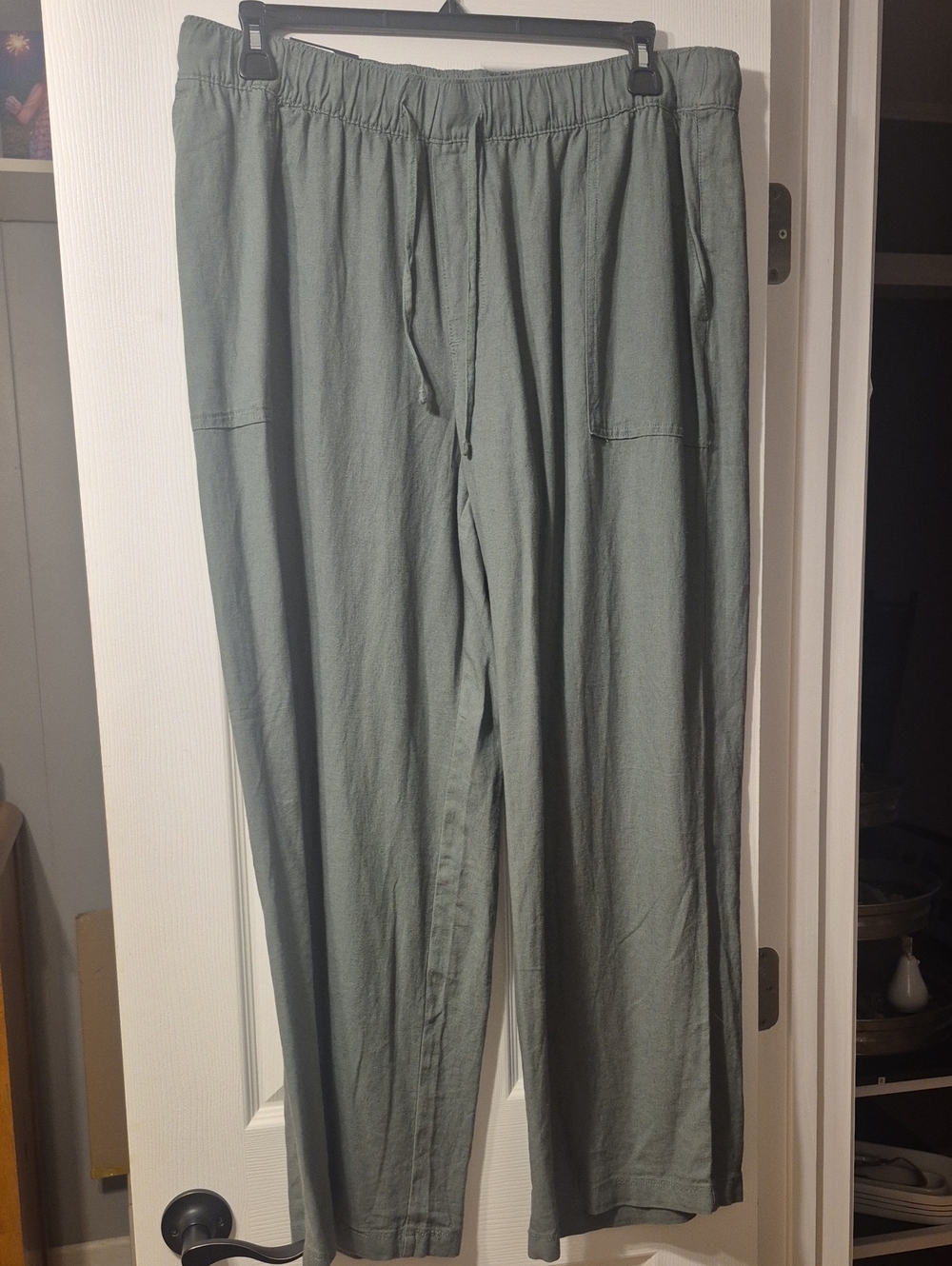 GAP Men's Drawstring Relaxed Pants in Sage